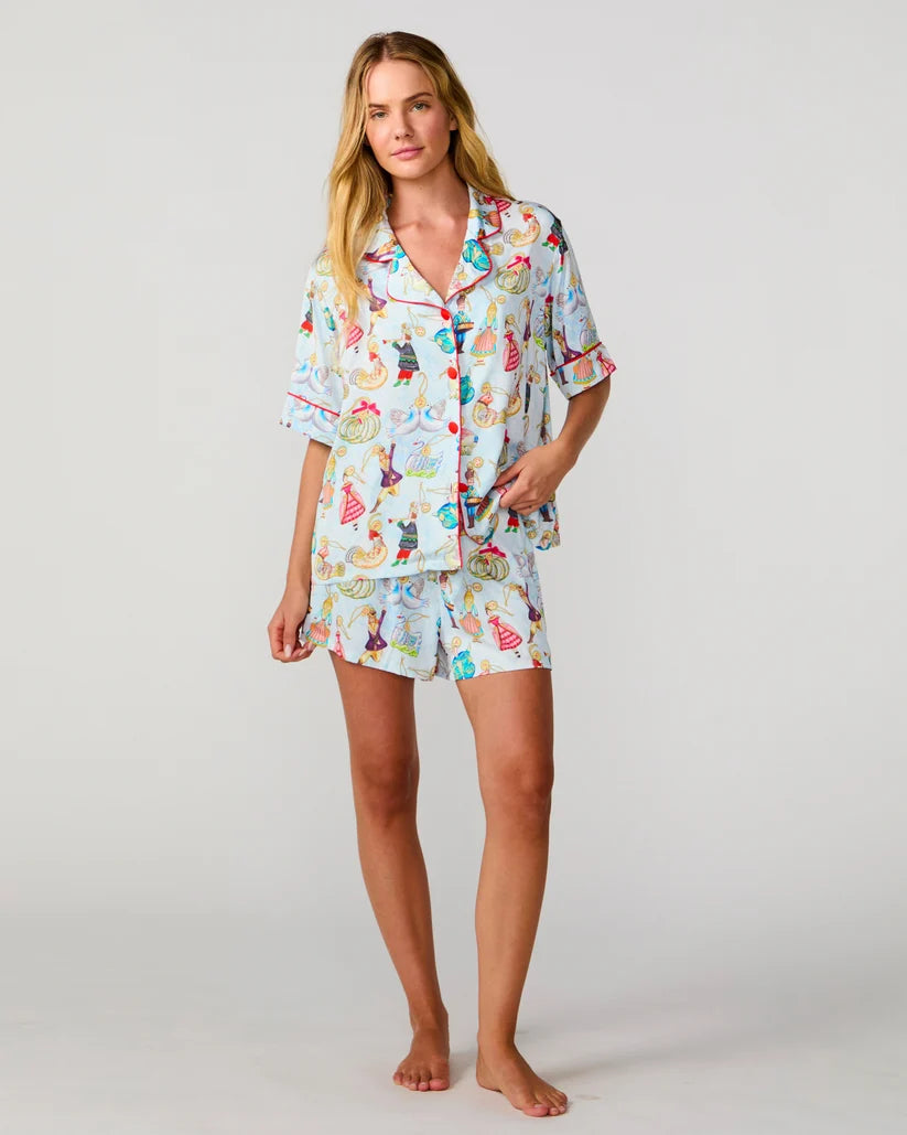 12 Days of Christmas, 2 pc Silky Set Pj's