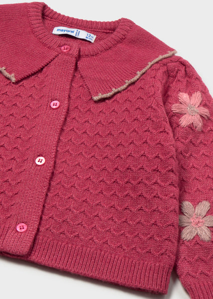 Floral Embroidered Cardigan