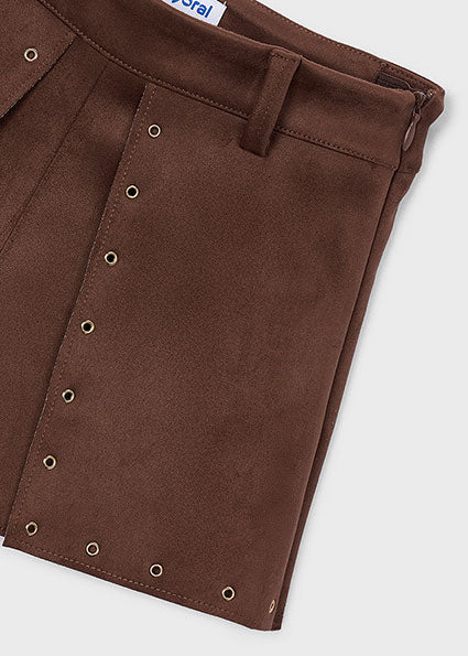 Junior Girl Faux Suede Short