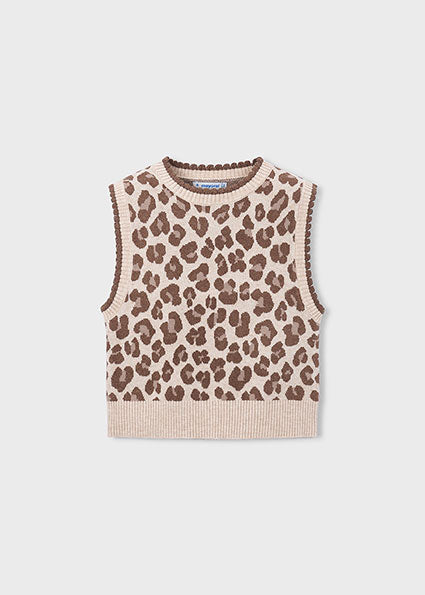Leopard Sweater Vest
