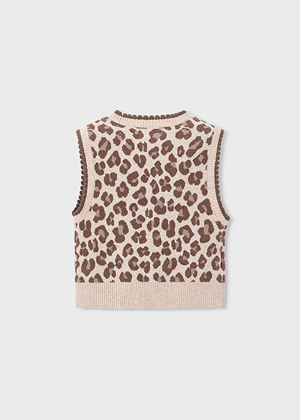 Leopard Sweater Vest