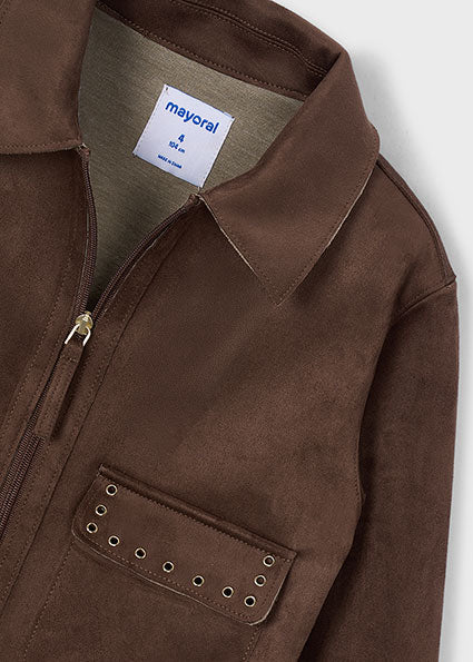 Faux Suede Jacket