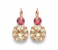 Mariana Sm Garnet with Lg Topaz Drop Earring in English Gold