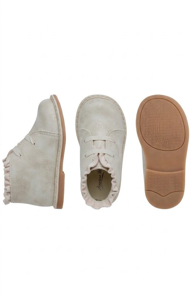 Girl Shimmer Hi Top Lace-Up Boot