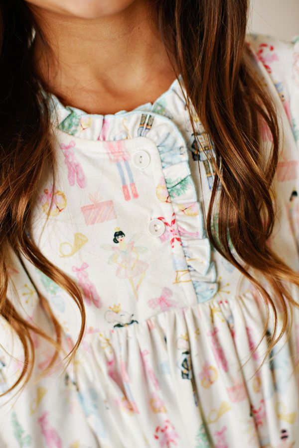 Girls Holiday Nutcracker Ballet PJ Gown