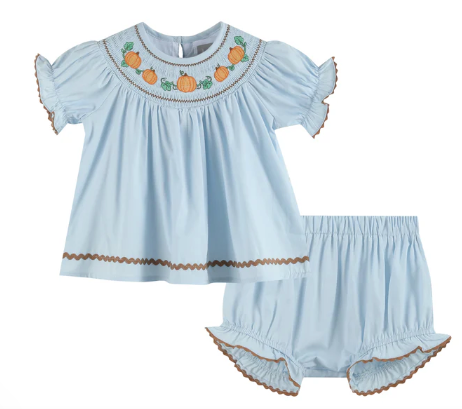 Smocked Dress & Bloomers Set