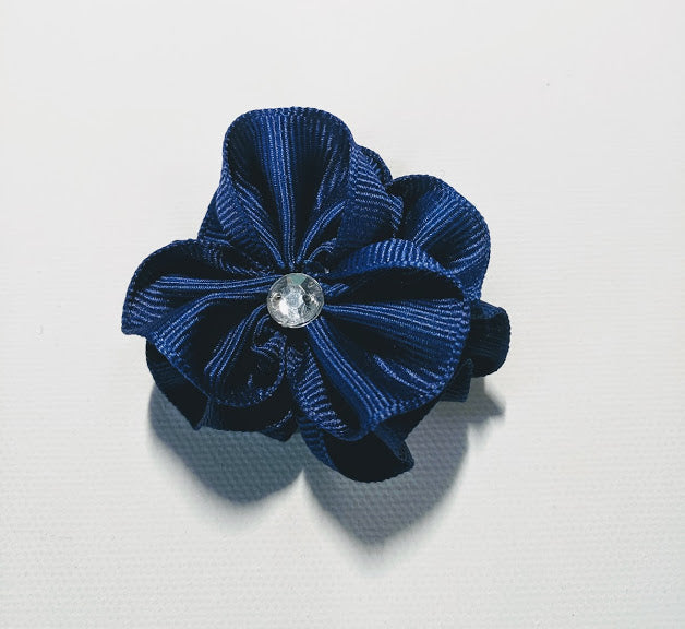Mini Flower Bow w/Bling