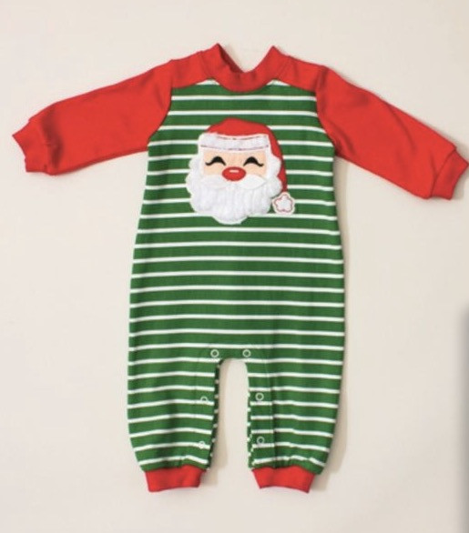 Wally and Willie Boy's Christmas Romper