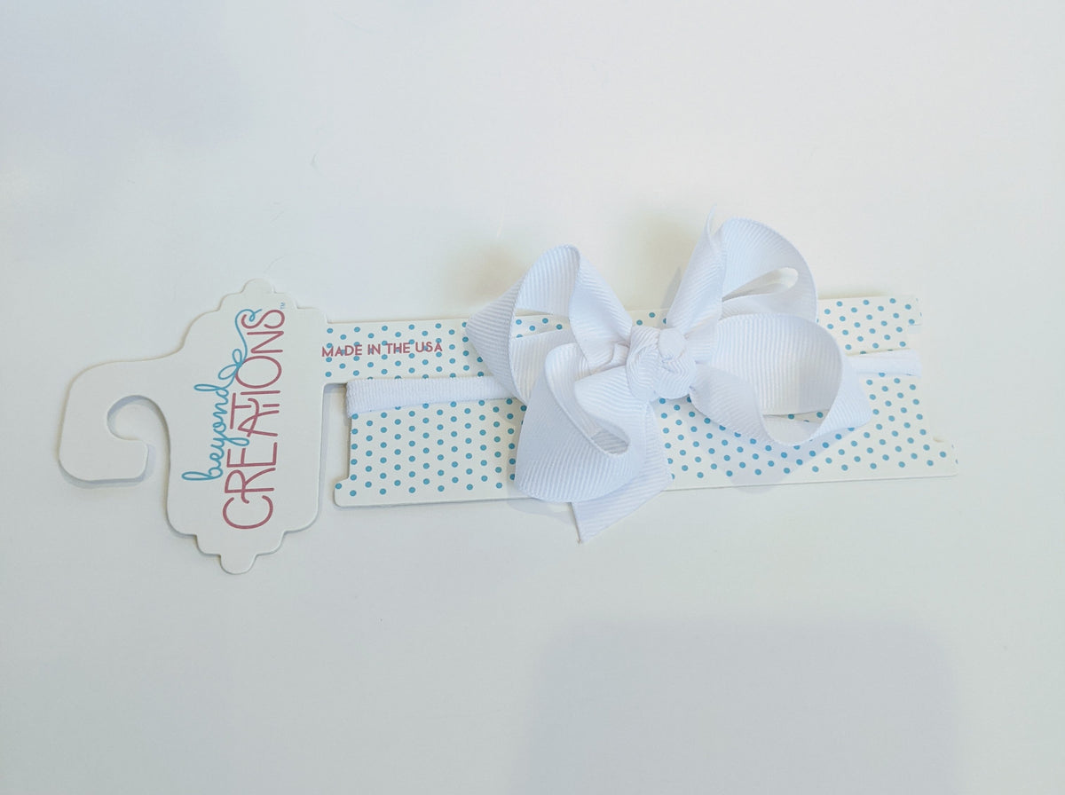Med 3.5" Pantyhose Headband Bow