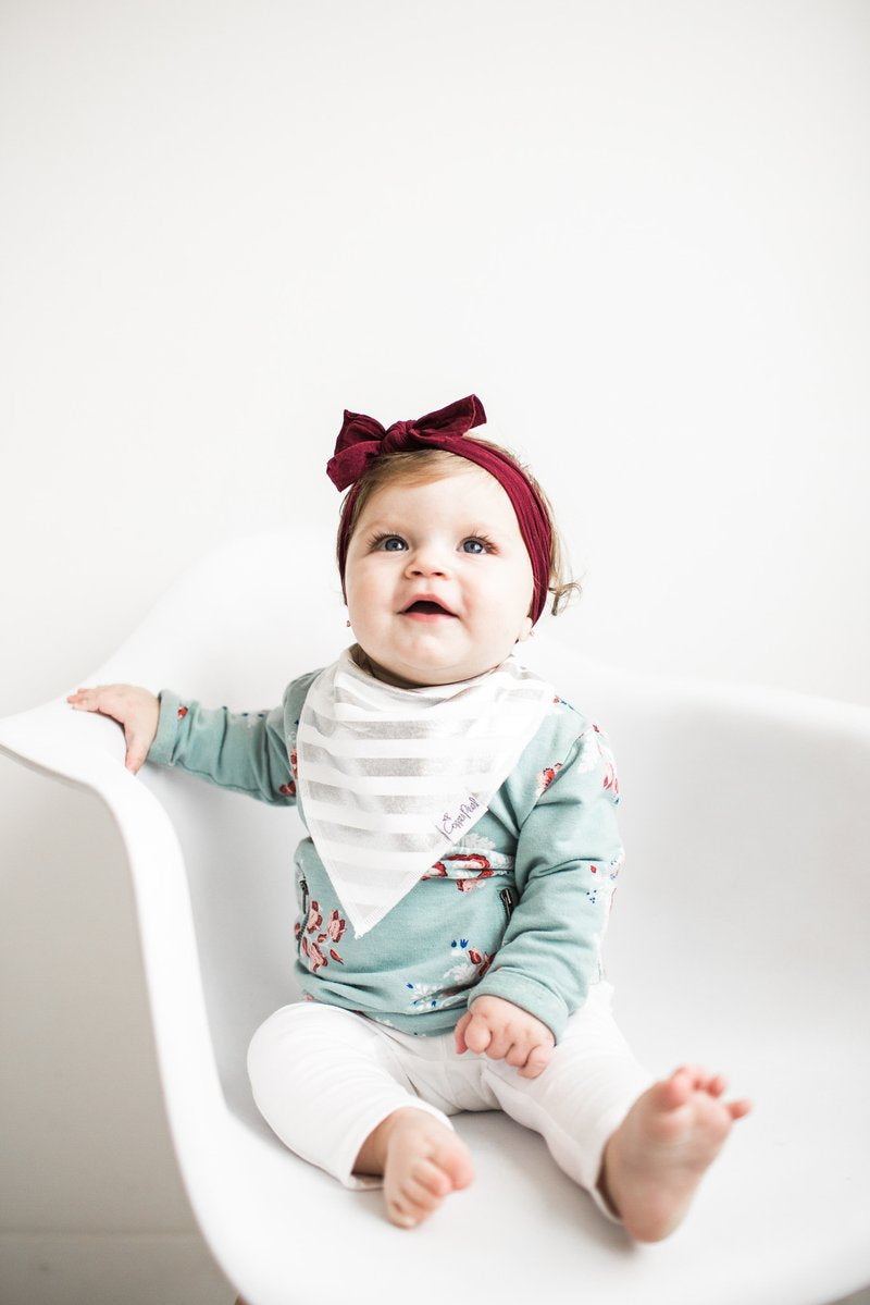 Copper Pearl Girl Bibs