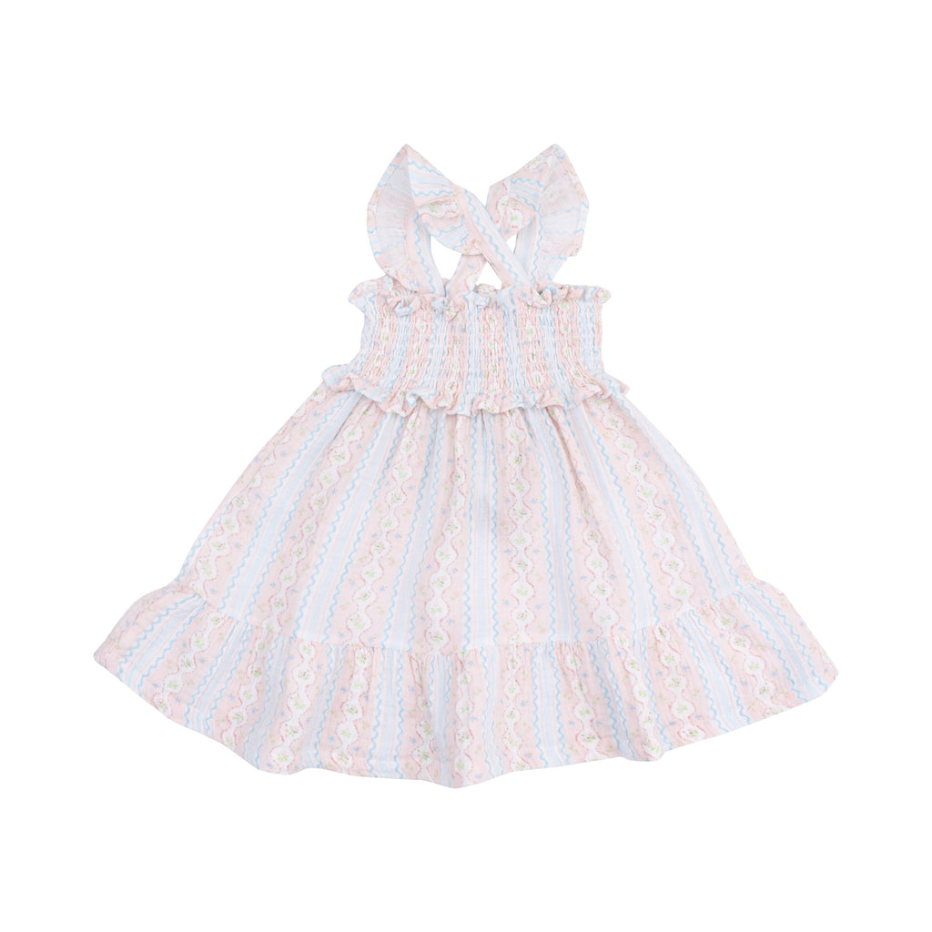 Girls Smocked Ruffle Sundress