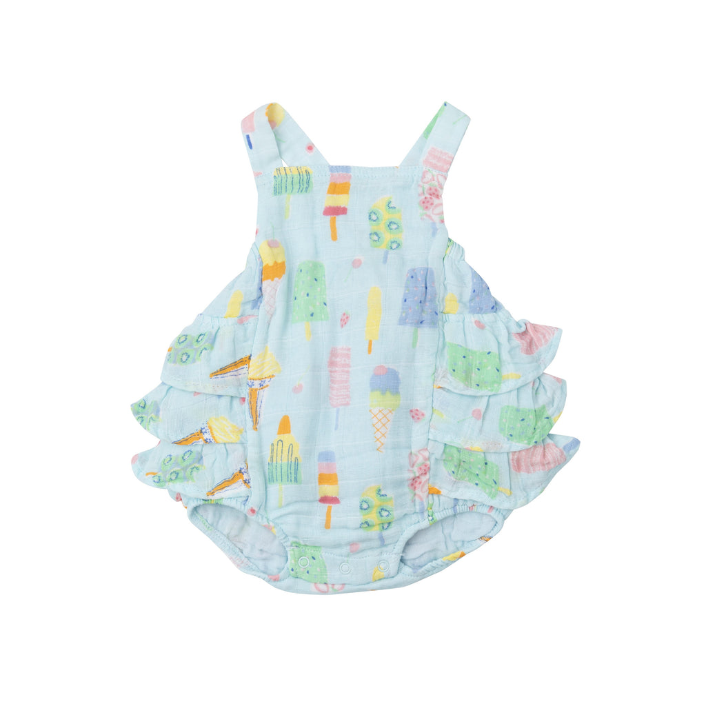 Muslin Ruffled Bubble Sunsuit