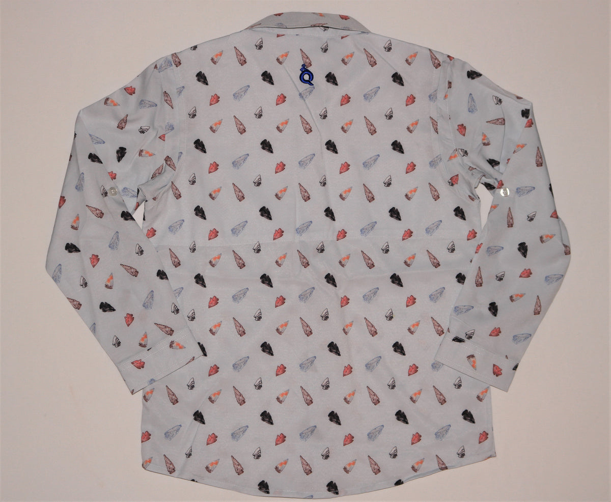 Boy's L/S Button Down , UPF 50 Shirt