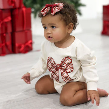 Baby Christmas Patch L/S Onesie