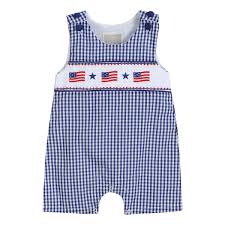 Baby & Toddler Boy Smocked Shortall