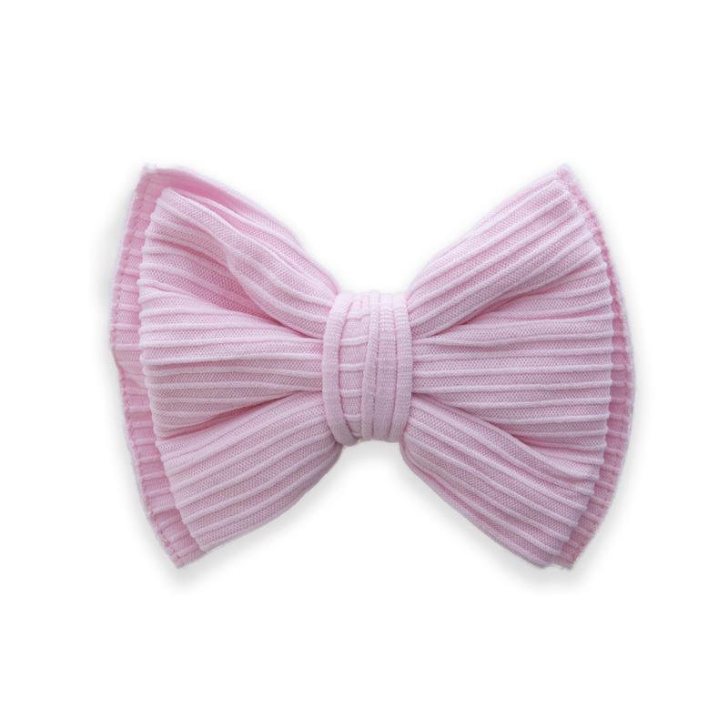Baby Bling Ribbed Bow Clip