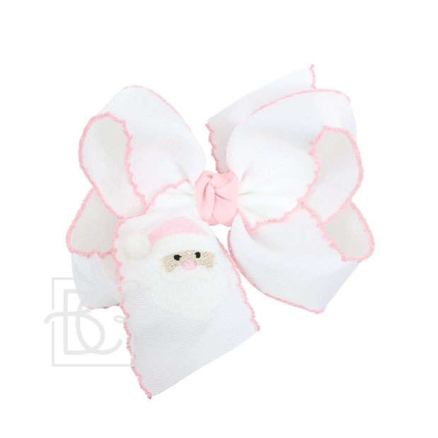 Embroidered Crochet Christmas Bow