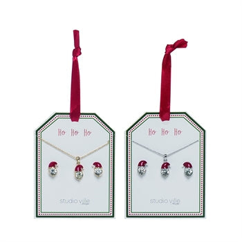 Christmas Earrings/Necklace Set