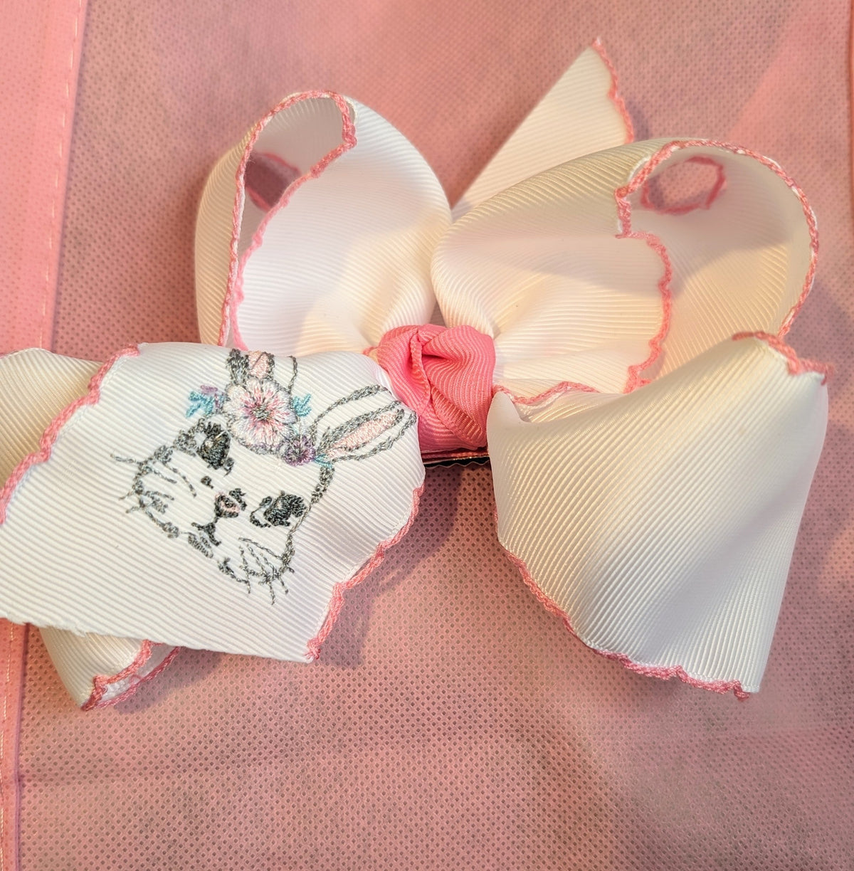 Easter Embroidered Bows