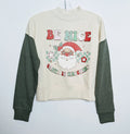 Junior Retro Cropped Christmas Sweatshirt