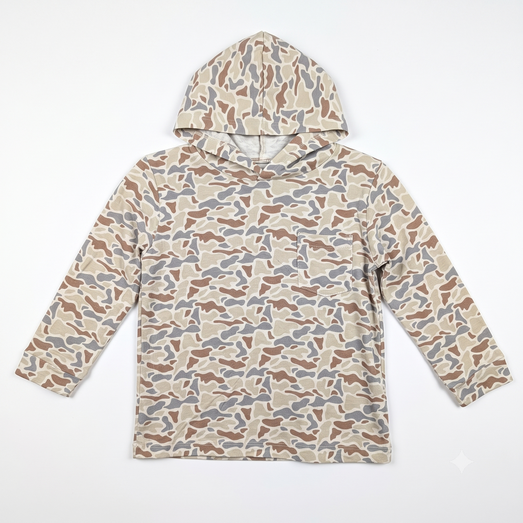 Woodland Performance L/S Camo Hoodie