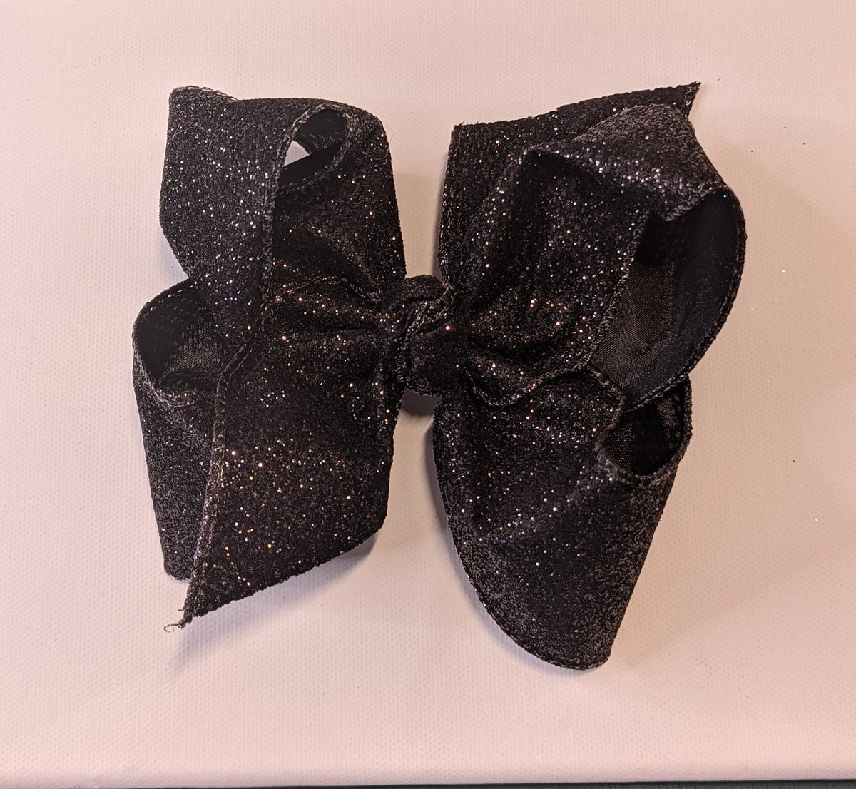 5.5"x2.5" XL Metallic Glitter Bow w/Aligator Clip