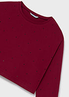 Junior Girl L/S Solid Knit Top