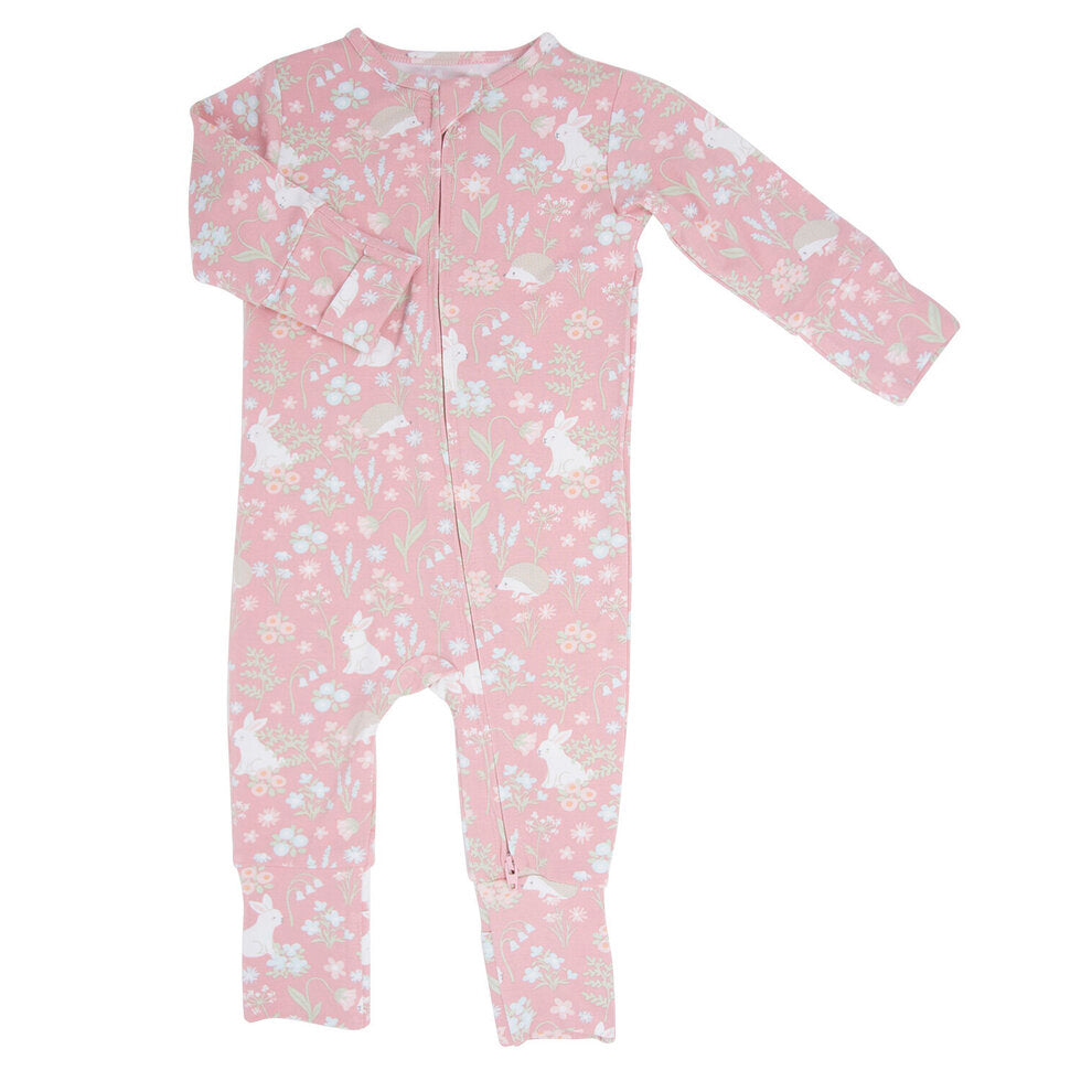 Sweet Bamboo Ruffled Footie
