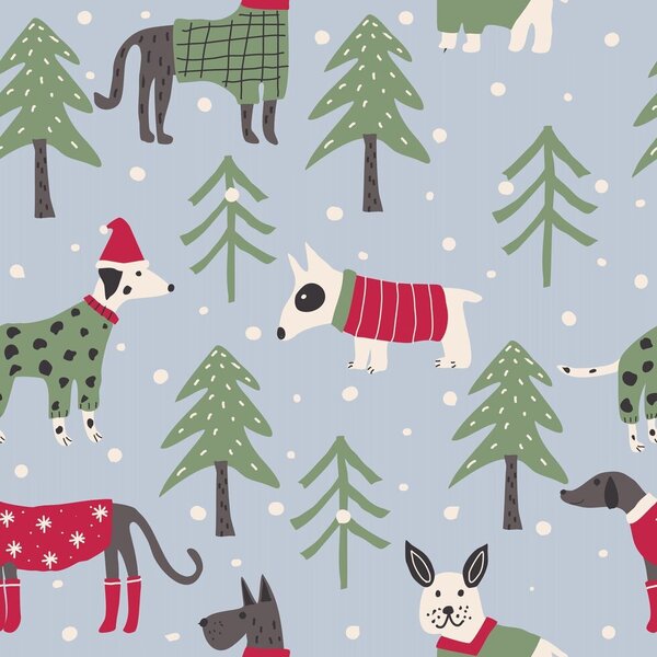 Crazy Pups Holiday Pj Set