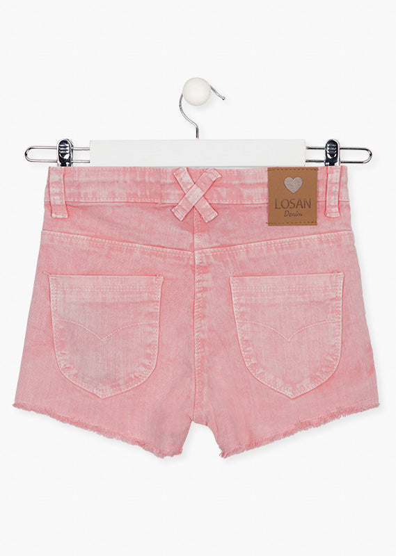 Tween Stretch Cotton Shorts w/Rips