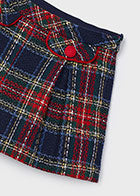 Girl Tweed Plaid Shorts