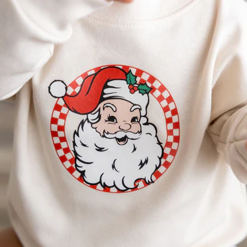 Retro Christmas Baby L/S Onesie