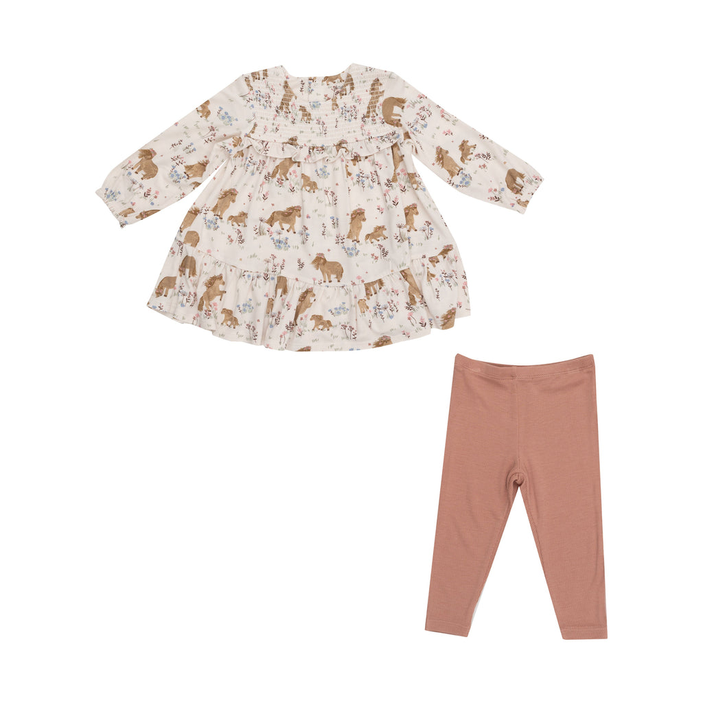 Girl Dress & Legging Set