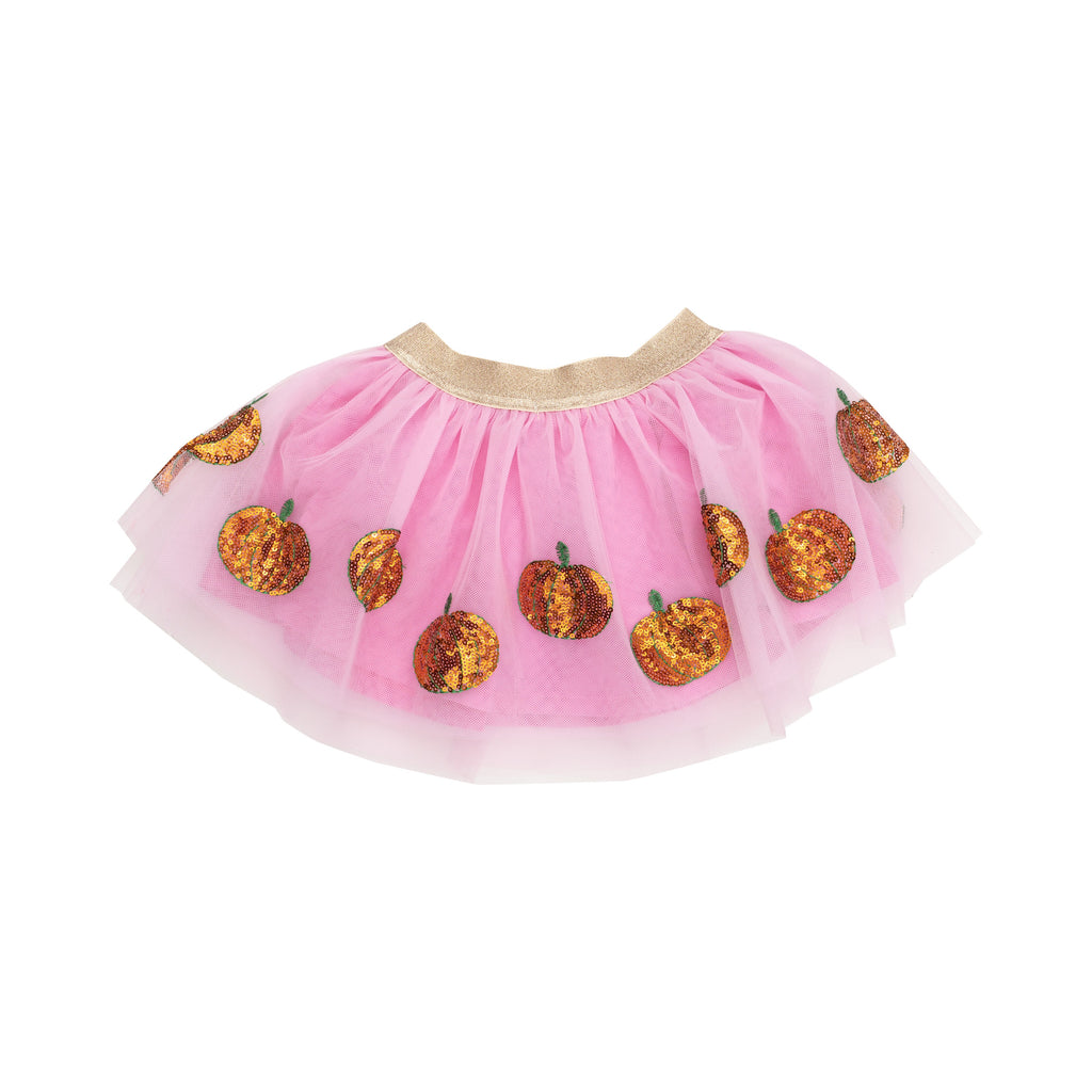 Sequined Pumpkin Tutu Skirt