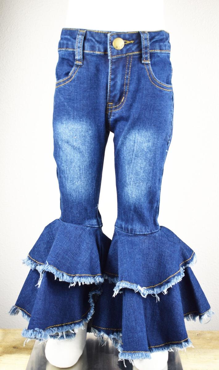 Double Ruffled Bell Jeans