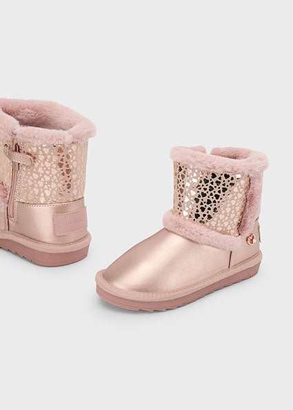 Girl Mid Calf Lined Boot