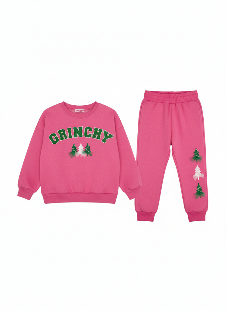 Holiday Girl "Grinchy" Sweatshirt/Jogger Set