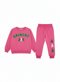 Holiday Girl "Grinchy" Sweatshirt/Jogger Set