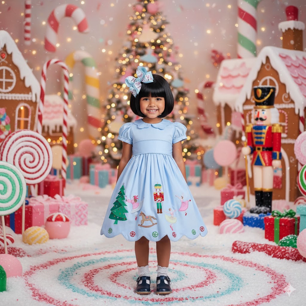 Nutcracker S/S Appliqued Dress