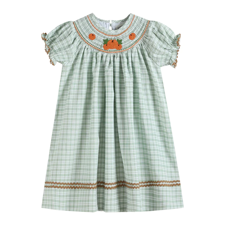Fall  Smocked Bishop Dress