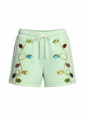 Teen Holiday Lights Sequin Shorts