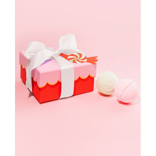 Christmas Scalloped 4 bath balm set