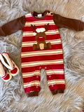 Wally and Willie Boy's Christmas Romper