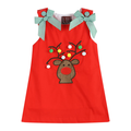 Girl Christmas Reindeer Jumper Dress