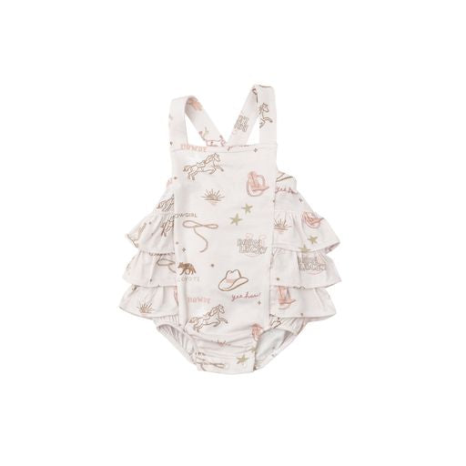 Baby & Toddler Ruffled Bamboo Sunsuit