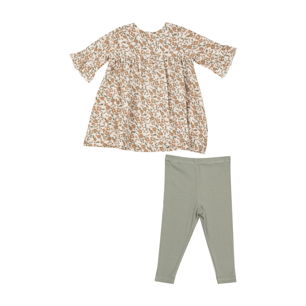 Girl Dress & Legging Set