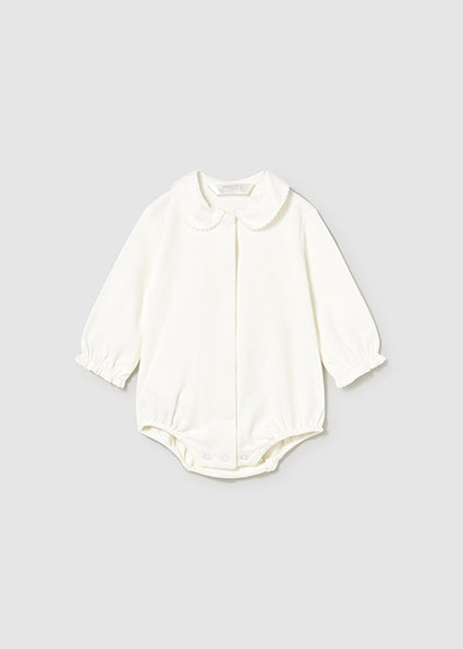 Baby Girl Basic Collard Bodysuit