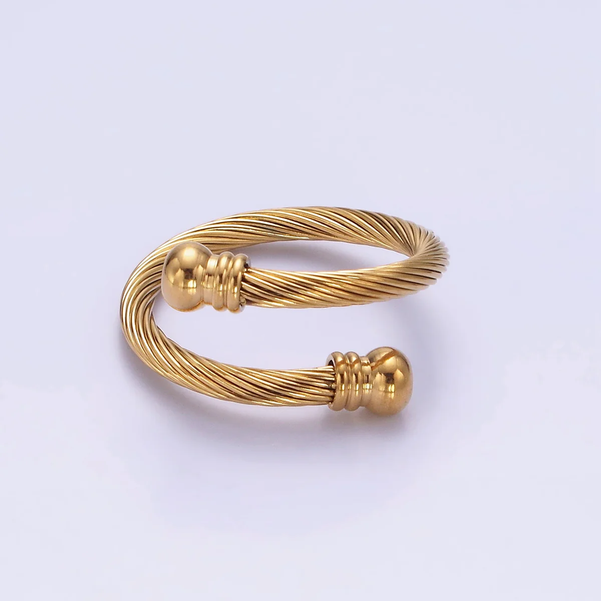 Twisted Gold  Minimalist Wrap Ring