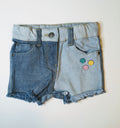 Girl 2-tone Denim Shorts