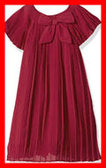 Mud Pie Claret Pleated Dress